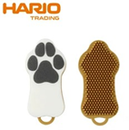 『HARIO』ペットのブラシ グルッテ 短毛種 ミディアム